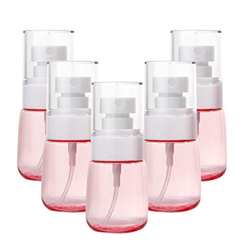 Preisvergleich Produktbild Kriosey 5 Stück Sprühflasche, 30ml Transparente Zerstäuber Sprayflasche leer Transparente Feinen Nebel Sprühflasche Reise Zerstäuber Flaschen Plastik Parfümzerstäuber Leer Sprühflasche
