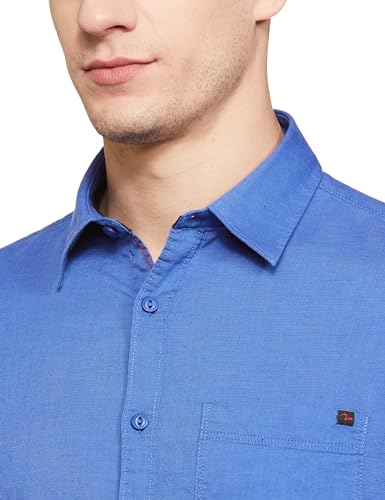 Image of Spykar Men's Cotton Solid Slim Fit Shirt