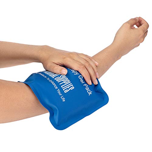 Reusable Hot and Cold Ice Packs for Injuries, Joint Pain, Muscle Soreness and Body Inflammation - Migraines - Microwave Heating Pad (One) 9.5 x 7