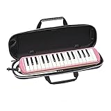 鈴木楽器 鍵盤ハーモニカ メロディオン スズキ メロディオン SUZUKI メロディーメリー MerodyMerry ドレミが学べるシール付き DN-1 (FA-32P アルト32鍵 ピンク)