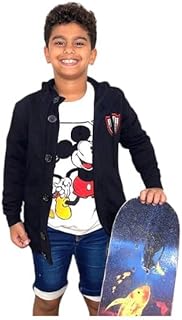 جاكت قطن بأزرار بتصميم مطبوع للأولاد من PROF. KNOTS