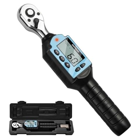 GOYOJO 2024 Newest 3/8" Digital Torque Wrench, High-Precision, Multi-Application - Ideal for Automotive, Motorcycle, Bicycle, DIY & Home Repair - Durable, Accurate, User-Friendly (3/8-60Nm) Cover