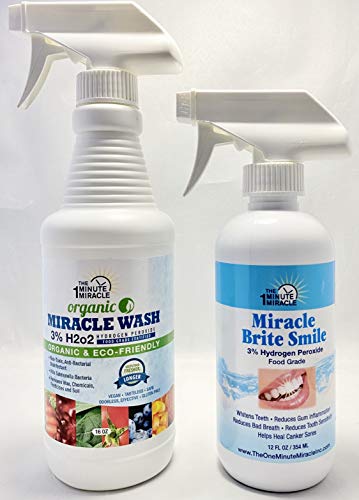 Miracle WASH and Miracle Brite Smile - 3% Hydrogen Peroxide Food