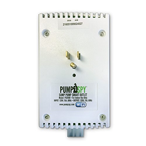 PumpSpy WiFi Sump Pump Smart Outlet with Sump Pump Water Level Sensor
