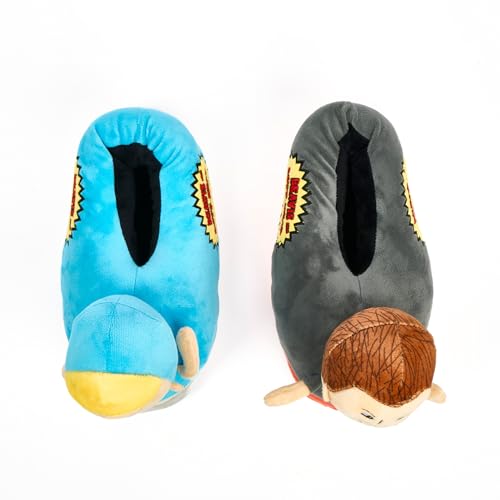 Image of Odd Sox - 3D Cartoon Slippers for Men & Women - Soft Plush Slip-On House Shoes, Cozy Gift Idea for Animation Fans