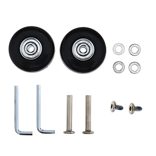 Create idea 2 Set Valise Roues Remplacement en Caoutchouc Bagage de Rechange Essieux R¨¦paration Accessoires OD 45mm Cover
