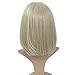 Headband Wigs for Black and White Women Blonde Wig Glueless Synthetic Short Bob Cosplay Wig 180% Density None Lace Front Wigs for Daily Use 12 Inch (Pack of 1)