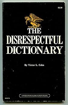 Paperback The disrespectful dictionary, Book