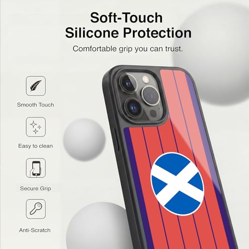 Coque en gel Apple iPhone 13 Pro au design drapeau Écosse Head Case