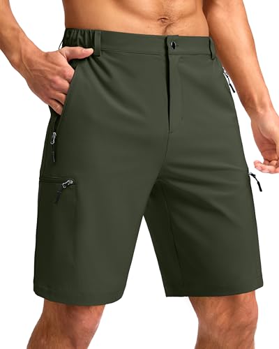 Image of G Gradual Men's Hiking Cargo Shorts 9 inch Quick Dry Lightweight with 4 Pockets