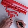 HIKENRI Red Heat Transfer Vinyl Bundle 12" x 10 ft Rolls,HTV Vinyl for Silhouette Cameo Easy to Cut & Weed,DIY Heat Press Design for T-Shirt,Clothes,Hats and Other Textiles #4