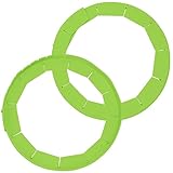 Feilifan Silicone Pie Protectors, Adjustable Silicone Pie Crust Shield Reusable Pie Edge Protector Protector Kitchen Tool for Baking Pie Fit 8' - 11.4' Diameter Pies (2 Pack, Green)
