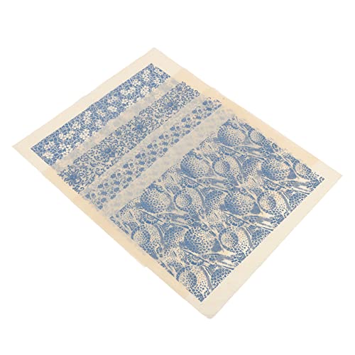 SEWACC 16 Folhas Adesivos De Cerâmica Queimada Papel De Transferência De Cerâmica Decalque De Argila