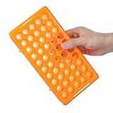 Amosfun Support De Tubes à Essai Multifonction 50 Emplacements 18 Mm En Plastique Orange,...