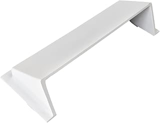 PRIMA Decorative Hardware Floor Vent Air Deflector/Diverter 4"x10" – Modern Design, Heavy Duty, Cast Aluminum Air Vent Deflectors - Rust Free, Powder Coated Finish Floor Vent Deflectors - White