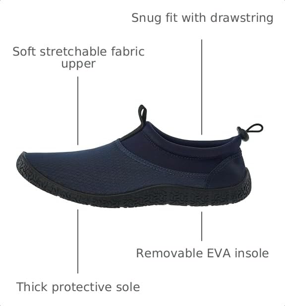 Image of WHITIN Versatile Water Shoes for Men Women Z20 | Lightweight for Multi-Activity Use, Thick TPR Sole for Rock & Shell Protection, Foldable & Packable Travel Essential