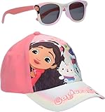 Gabby's Dollhouse Sonnenbrille & Baseballkappe | Kinder-Accessoires-Set Leichter Sonnenhut & UV400-Sonnenbrille für den Sommerurlaub am Strand | Geschenkset für Gabby's Dollhouse-Fans