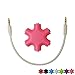 SEGMOI® Snowflakes Shape 6-Way 3.5mm Stereo Audio Headset Hub Splitter Up to 5 Headphones for iPhone 4 4S 5 5S 6 6Plus iPad iPod Touch Mp3 Mp4 Samsung HTC BlackBerry LG Huawei Xiaomi (Black)