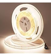 JOYLIT 24V PRO Difusa Tira LED 5M Impermeable LED Invisible, 280LEDs/M Blanco Frío 6000K 20W/M 10750LM Alto Brillo Sin Puntos Tiras Luce LED, CRI 92 Luz LED Adhesiva Para Techo, Cocina, Baño