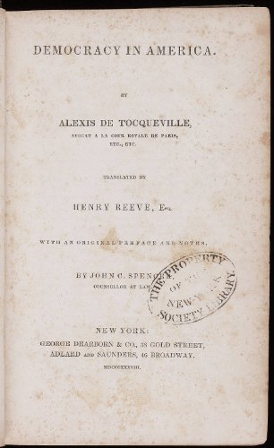 Democracy in America - by Alexis de Tocqueville (V. 1 & 2 with linked TOC and footnotes) (English Edition)