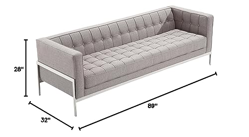 Weldenia Armen Living Sofa, Gray #TOP6