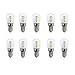 JiuRui LED Lampadine 10pcs / lot. E14 3W AC220V. Lampadina del frigorifero impermeabile caldo/bianco freddo PORTATO Lampada for frigorifero/macchina da cucire (Colore : Transparent cover)