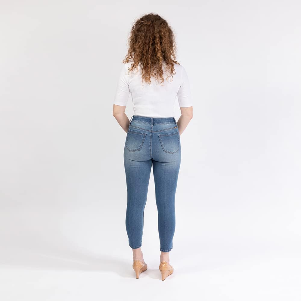 1822 Denim Women's 26" Sculpting High-Rise Ankle Skinny Jeans