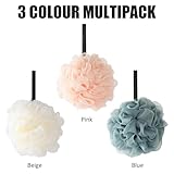 FANWINKJ Shower Puff Loofah 3-Pack, Exfoliating Mesh Bath Sponge for Men and Women, Soft Body Scrubber with Durable Knot, Large Shower Loofah Pouf for Gentle Cleansing - Image 5