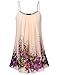 Beach Dresses for Women, DJT Casual Summer Hawaiian Sundress Sleeveless Beach Slip Dresses for Women Apricot Floral M