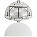 Flash Furniture Scarborough 5' Round Plastic Folding Table with Carrying Handle, Plastic Foldable Table for Indoor/Outdoor Events, White