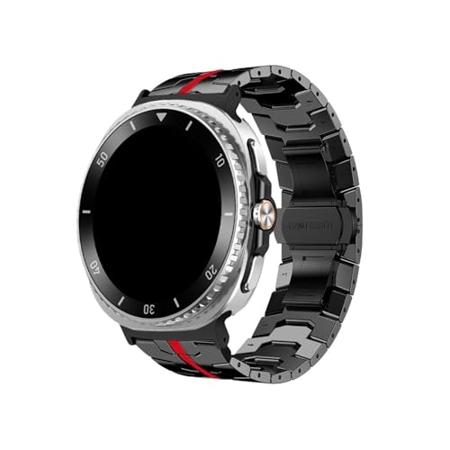 �����X�e�����X�X�`�[���r���v�o���h Samsung Galaxy Watch 8 44mm 40mm/8Classic 46mm/Ultra 2025 47mm�p, �u���b�N���b�h, For Galaxy 8 44mm 40mm, �u���X���b�g