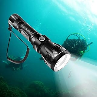 TURN RAISE Scuba Diving Light, Diving Flashlight - 1200 Lumen XM-L2 100M Waterproof