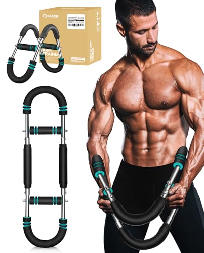 Saker Twister Arm Trainer Adjustable Forearm Strengthener Portable Spring Resistance for Home Fitness (40-90LB)