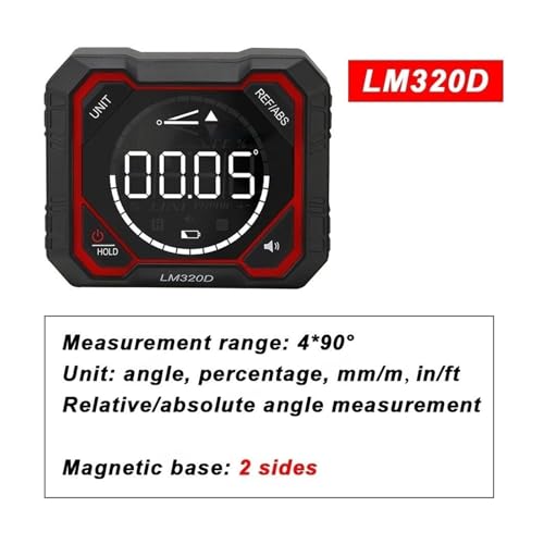 Inclinómetro digital LM320 con medición de ángulos miniatura 2
