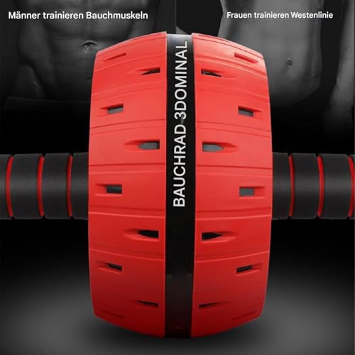 Rodillo de entrenamiento abdominal – versátil – Rodillo de entrenamiento abdominal con rodilleras | Entrenador abdominal para hombres y mujeres, equipo de fitness para el entrenamiento central, rueda - imagen 8