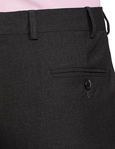 Image of Park Avenue Men Men's PLEATLESS Smart FIT Dark Grey Formal Trouser