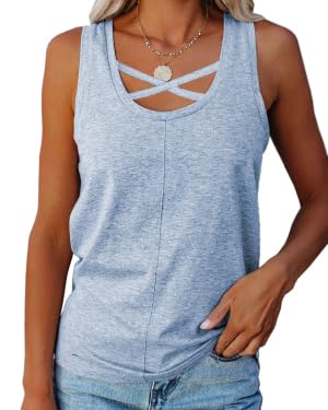 Tank top d'été gris Haloumoning L idéal pour vos sorties et moments détente