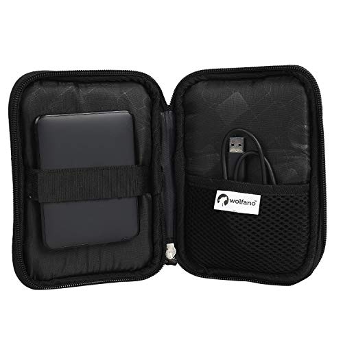 Image of WD HDD Hard Case /Cover /Pouch for 2.5 inch Portable Hard Drive (for Seagate, Toshiba, WD, Sony, Transcend, Lenovo, Adata) (Brown FIRE)