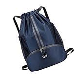 Bolsa de fútbol juvenil, Mochila de fútbol | Mochila de voleibol con cordón | Bolso mojado y seco de los deportes de la separación con el compartimiento del zapato, conveniente para el baloncesto, fút