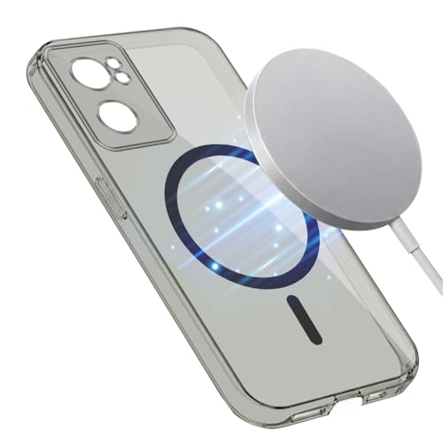 Image of Jkobi Lifetime Anti-Yellow MagSafe Compatible Clear Back Cover Case for OnePlus Nord CE 2 5G (Sleek Hard Crystal | Shockproof and Camera Protection)