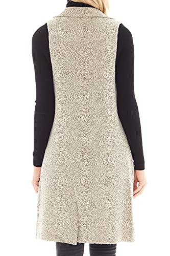 Image of Love Tree Women's Sleeveless Long Sweater Vest Open Front Knit Cardigan Waistcoat