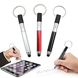 Utilisation intuitive : ce stylet ne nécessite aucune configuration – il suffit de retirer le capuchon pour l'utiliser immédiatement comme stylet ou stylo à bille avec fonction tactile. Idéal pour les déplacements, au bureau ou lors de réunions en ligne.