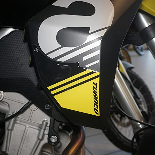 Protection 3D en résine jaune pour déflecteurs latéraux Tuareg 660