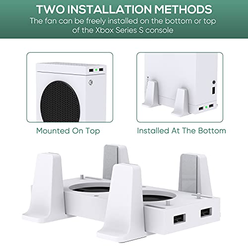 FASTSNAIL-Supporto-di-raffreddamento-per-console-Xbox-Series-SDual-Ventola-di-Raffreddamento-Sistema-di-Raffreddamento-Accessori-Dock-Station3-Livelli-di-Velocita-Regolabile-e-2-Porte-USB-Extra