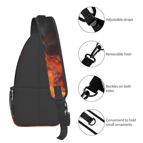 Bolso tipo bandolera deportivo negro para hombre y mujer miniatura 5