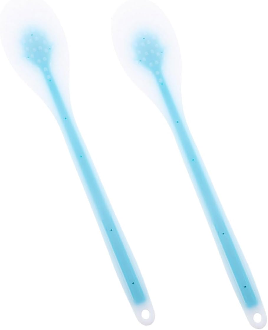 MERRYHAPY 2pcs Handled Lotion Applicator for Back Multi-Purpose Cream and Medication Tool for Easy Application Soft Bristles for Gentle Skin Use for Boys and Girls and Elderly