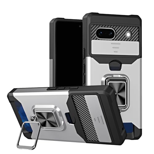 CYBERGARAGE�EFor Pixel10a �P�[�X �ϏՌ� �J�o�[ �J���������Y�J�o�[�t�� �����Y�ی� ��̌^�����O�t�� �ԍڃz���_�[�Ή� �X�^���h�@�\ �J�[�h���[�t�� �w�ʃP�[�X For �O�[�O�� �s�N�Z��10a(�V���o�[)
