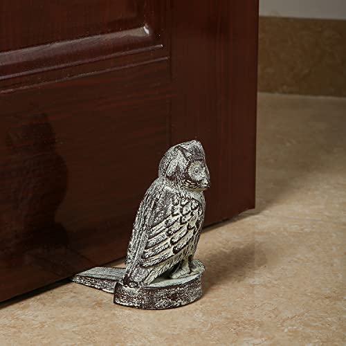 Cast Iron Owl Door Stop Decorative Door Stops Rustic Vintage Metal Heavy Duty Door Stopper Floor Decorative Doorstops For Bottom Of Door #TOP4