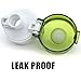 CLEARANCE-21 OZ Sports Water Bottle Plastic Exceptional Durability Tritan Leak Proof Flip Top Double Locking Lid Handle for School Running Gym Yoga with Cleaning Brush (7766-Green)