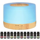 aceite con aroma para masajes 【7 diferentes colores de luz led 】¡Este difusor de aceites esenciales está especialmente diseñado con 7 luces cambiantes para colorear su noche! Puede establecer el modo de luz de ciclo automático o el color fijo para crear una atmósfera romántica en la luz tenue. ¡Con una combinación de estilo, diseño, este gran difusor de aceite será definitivamente un regalo reflexivo y práctico para usted! ¡7 colores añadir sabor para su vida!